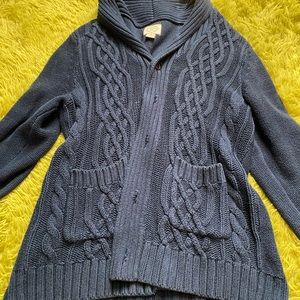 Dark blue button up sweater/cardigan